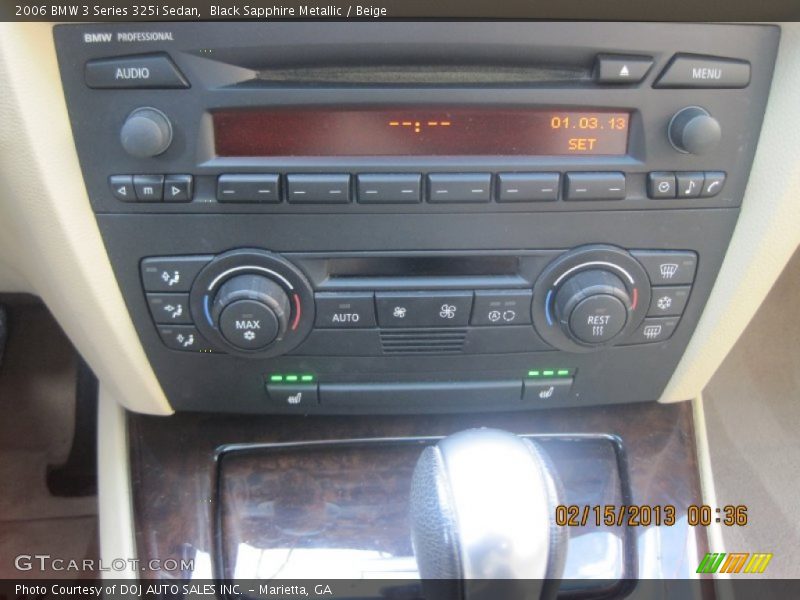 Black Sapphire Metallic / Beige 2006 BMW 3 Series 325i Sedan