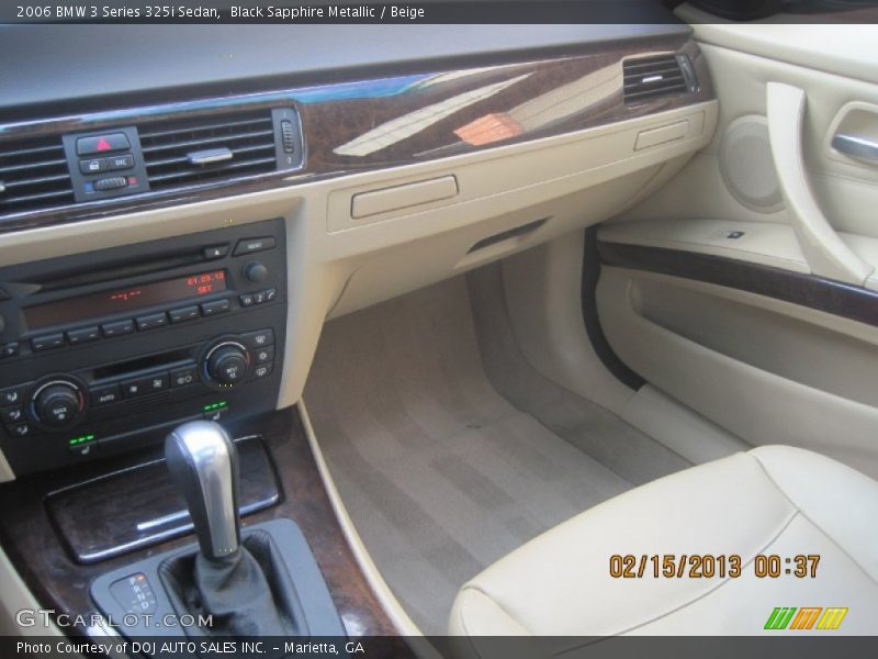 Black Sapphire Metallic / Beige 2006 BMW 3 Series 325i Sedan