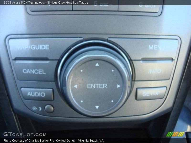 Nimbus Gray Metallic / Taupe 2008 Acura MDX Technology