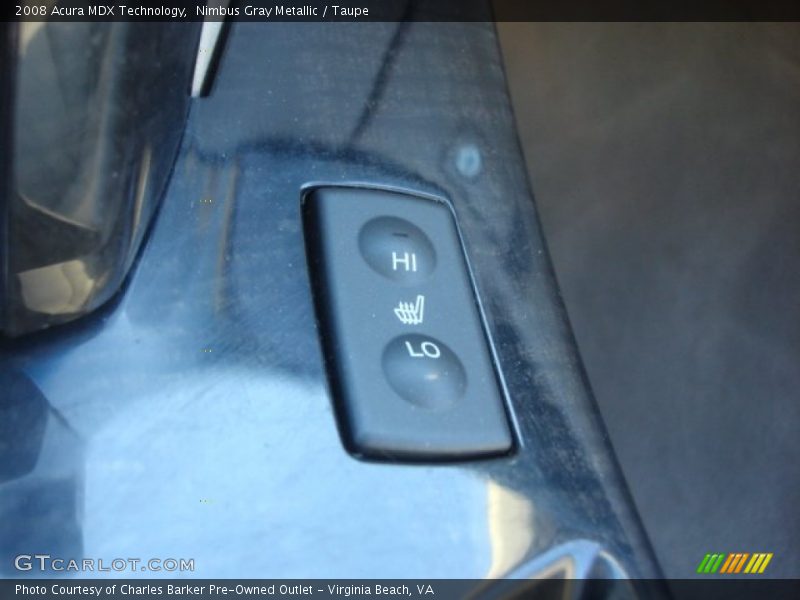 Nimbus Gray Metallic / Taupe 2008 Acura MDX Technology