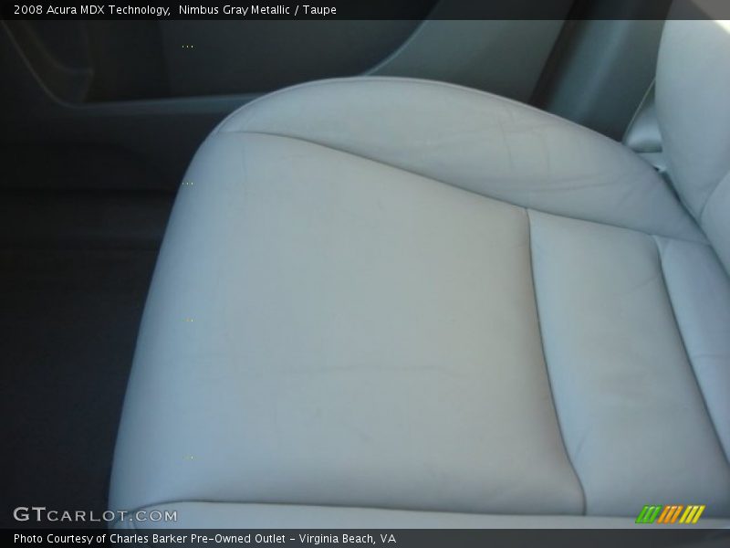 Nimbus Gray Metallic / Taupe 2008 Acura MDX Technology