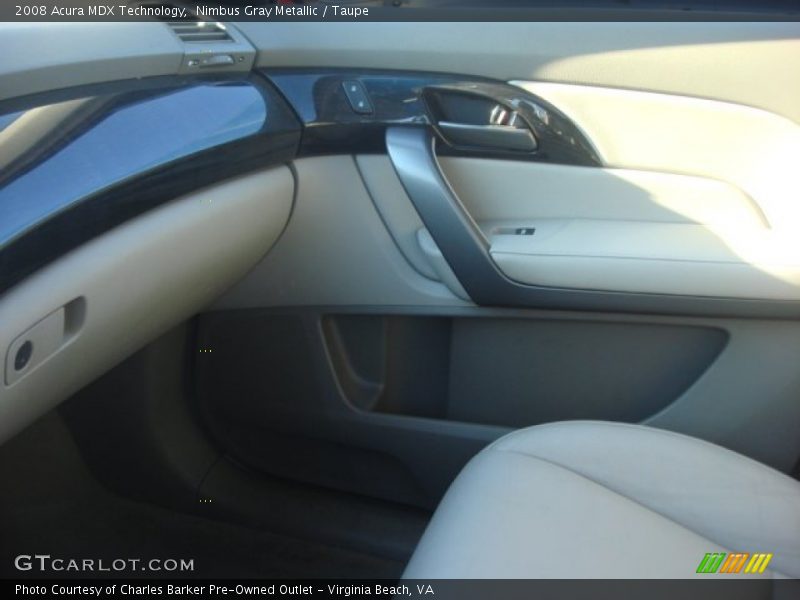 Nimbus Gray Metallic / Taupe 2008 Acura MDX Technology