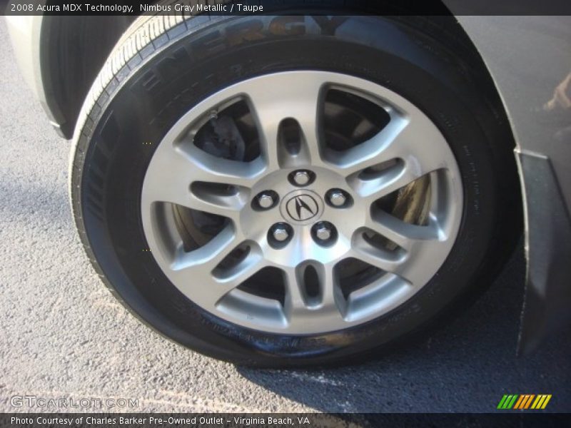 Nimbus Gray Metallic / Taupe 2008 Acura MDX Technology