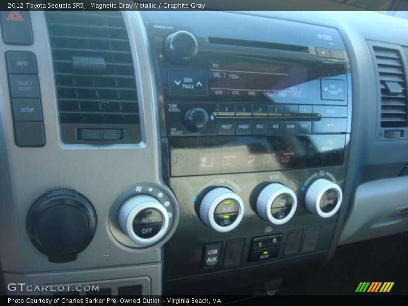 Magnetic Gray Metallic / Graphite Gray 2012 Toyota Sequoia SR5