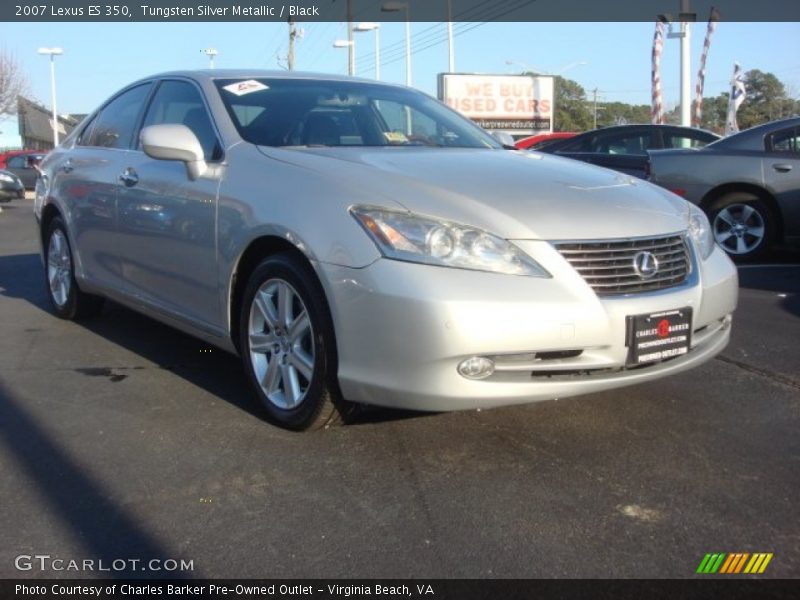 Tungsten Silver Metallic / Black 2007 Lexus ES 350