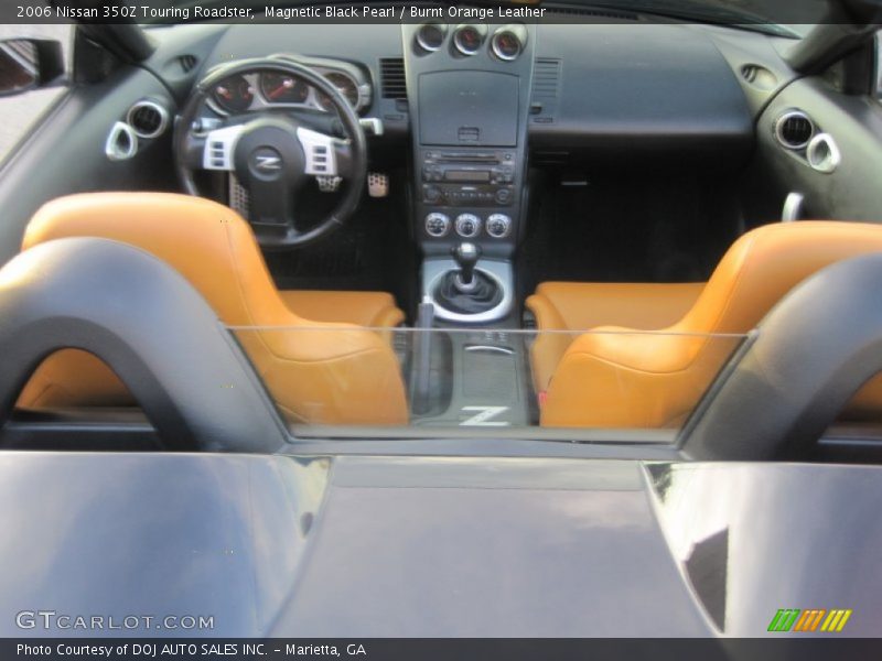 Magnetic Black Pearl / Burnt Orange Leather 2006 Nissan 350Z Touring Roadster