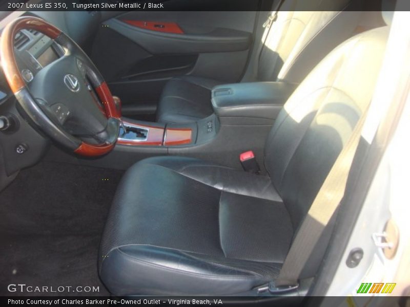 Tungsten Silver Metallic / Black 2007 Lexus ES 350