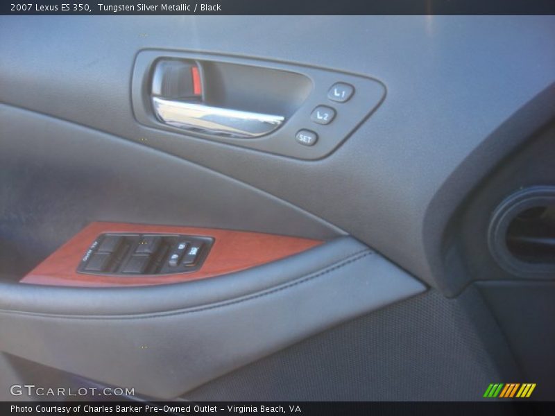 Tungsten Silver Metallic / Black 2007 Lexus ES 350