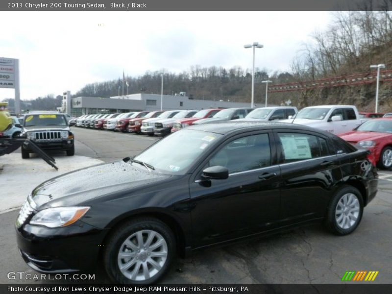 Black / Black 2013 Chrysler 200 Touring Sedan