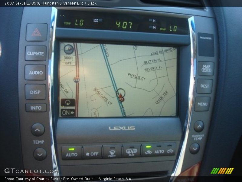 Tungsten Silver Metallic / Black 2007 Lexus ES 350