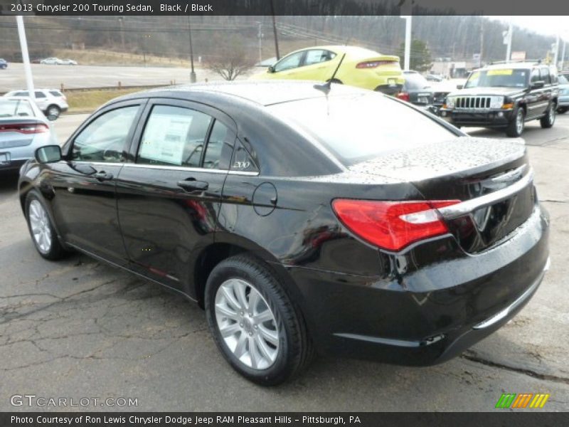 Black / Black 2013 Chrysler 200 Touring Sedan