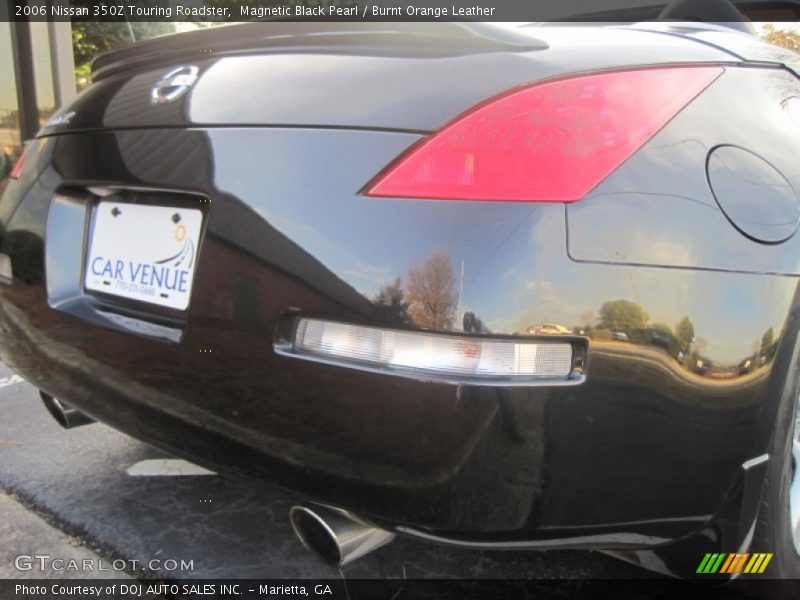 Magnetic Black Pearl / Burnt Orange Leather 2006 Nissan 350Z Touring Roadster