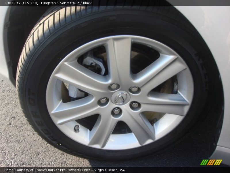Tungsten Silver Metallic / Black 2007 Lexus ES 350