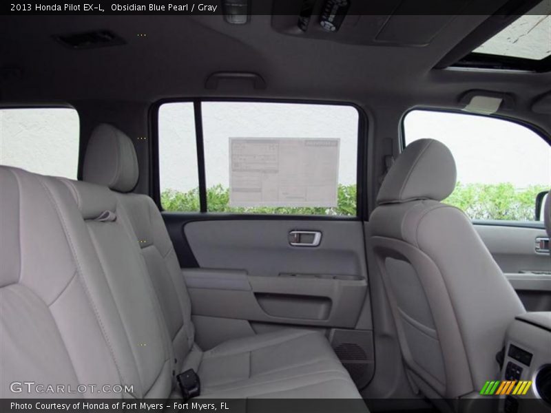 Obsidian Blue Pearl / Gray 2013 Honda Pilot EX-L