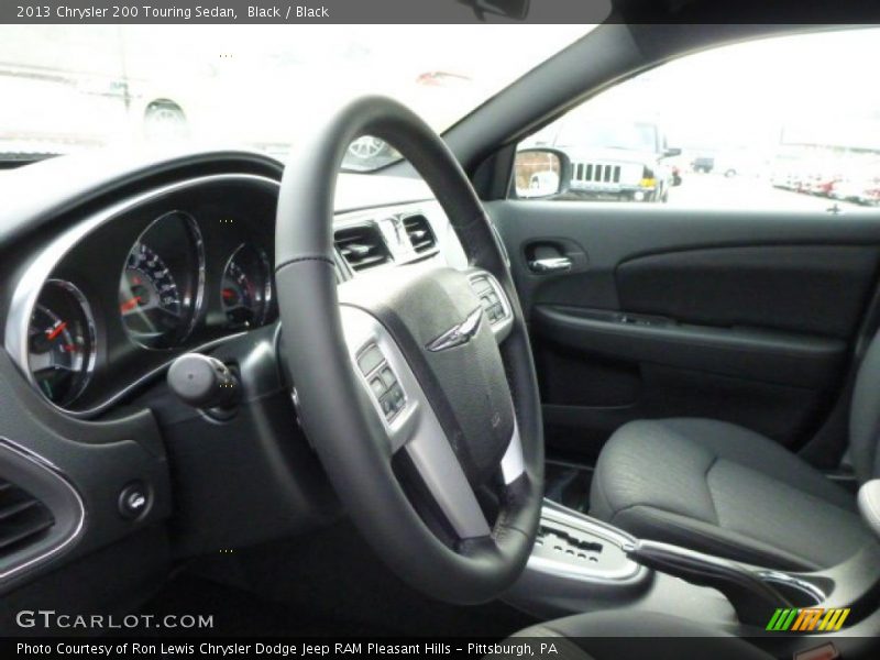 Black / Black 2013 Chrysler 200 Touring Sedan