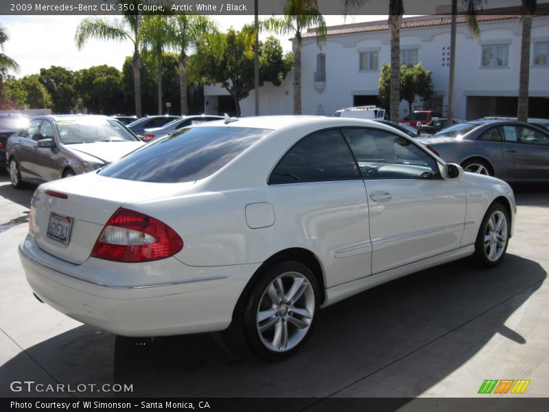 Arctic White / Black 2009 Mercedes-Benz CLK 350 Coupe