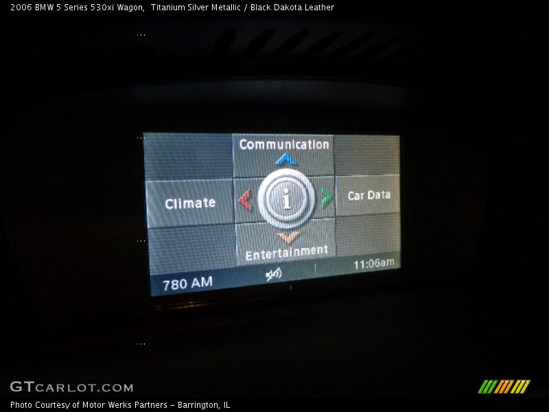 Titanium Silver Metallic / Black Dakota Leather 2006 BMW 5 Series 530xi Wagon