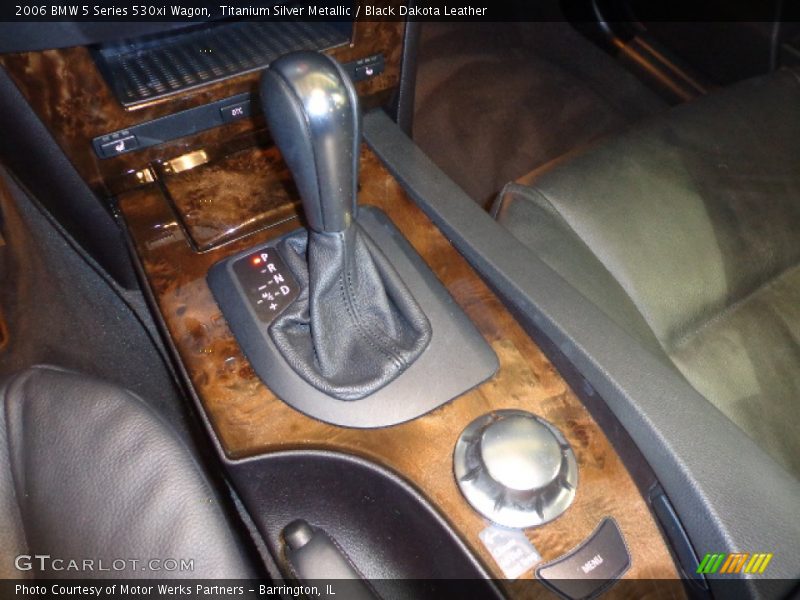 Titanium Silver Metallic / Black Dakota Leather 2006 BMW 5 Series 530xi Wagon