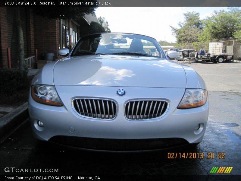 Titanium Silver Metallic / Black 2003 BMW Z4 3.0i Roadster