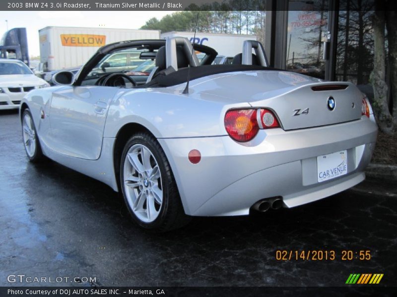 Titanium Silver Metallic / Black 2003 BMW Z4 3.0i Roadster