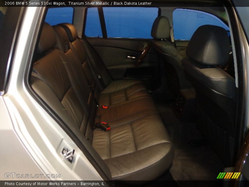 Titanium Silver Metallic / Black Dakota Leather 2006 BMW 5 Series 530xi Wagon