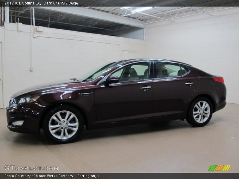 Dark Cherry / Beige 2012 Kia Optima EX