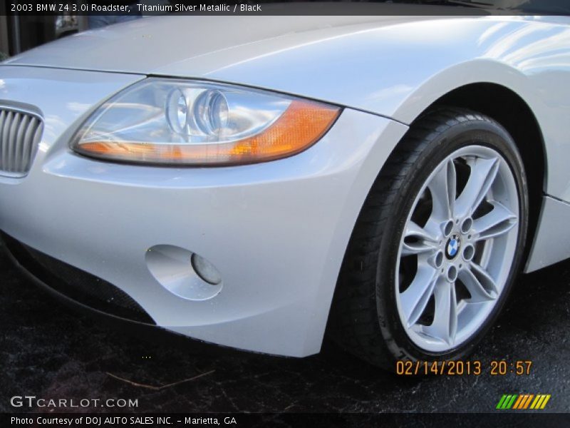 Titanium Silver Metallic / Black 2003 BMW Z4 3.0i Roadster