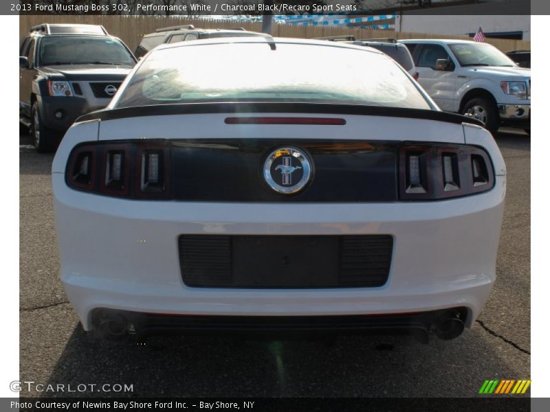 Performance White / Charcoal Black/Recaro Sport Seats 2013 Ford Mustang Boss 302