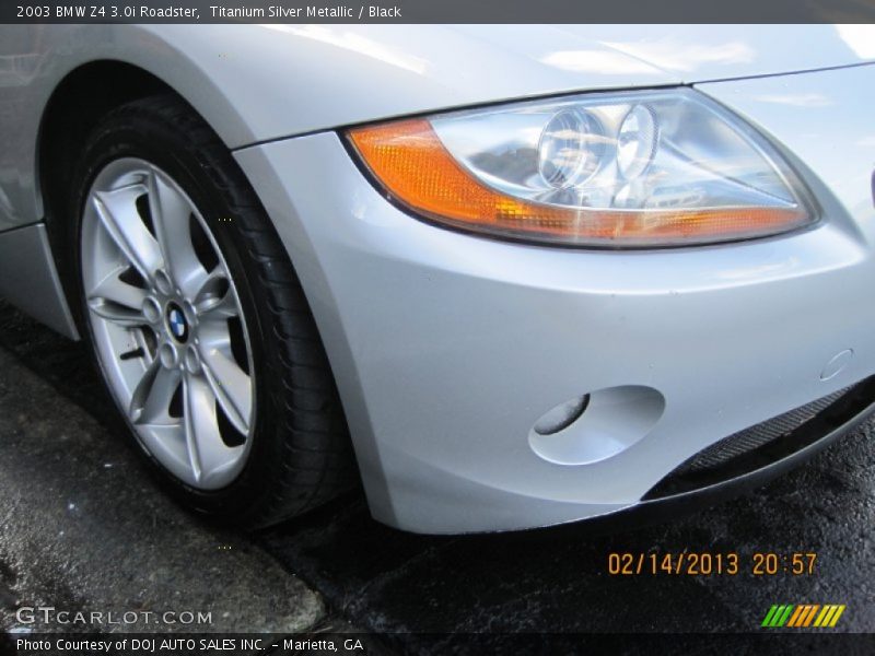 Titanium Silver Metallic / Black 2003 BMW Z4 3.0i Roadster