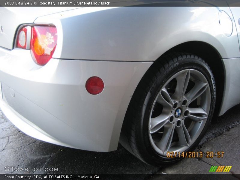 Titanium Silver Metallic / Black 2003 BMW Z4 3.0i Roadster