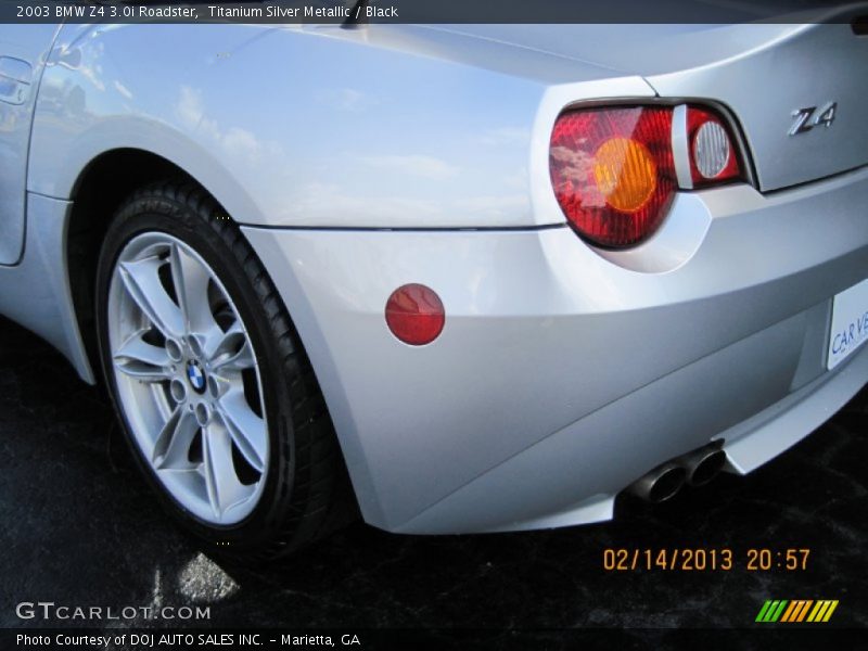 Titanium Silver Metallic / Black 2003 BMW Z4 3.0i Roadster
