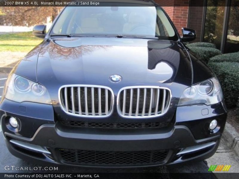 Monaco Blue Metallic / Sand Beige 2007 BMW X5 4.8i