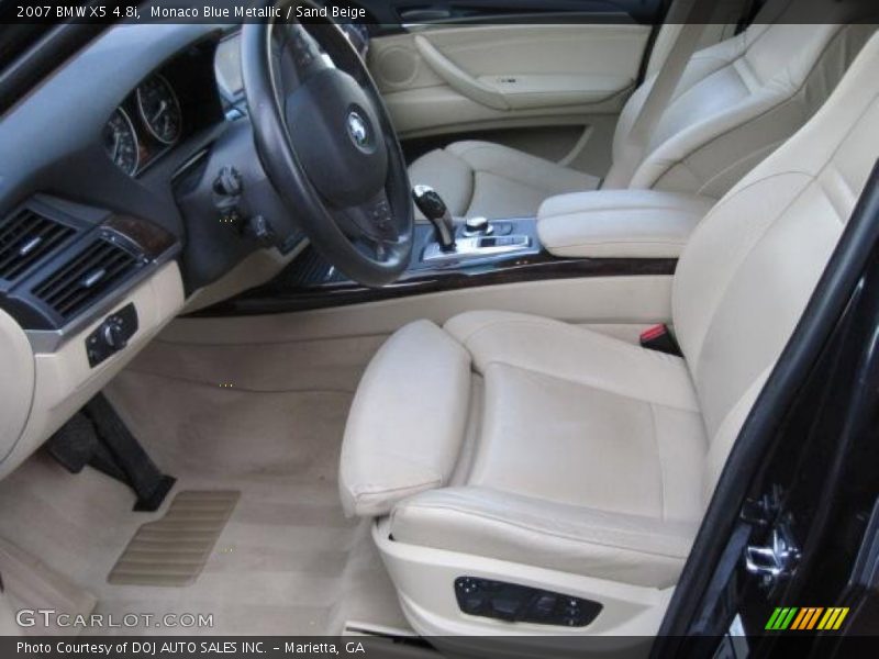 Monaco Blue Metallic / Sand Beige 2007 BMW X5 4.8i