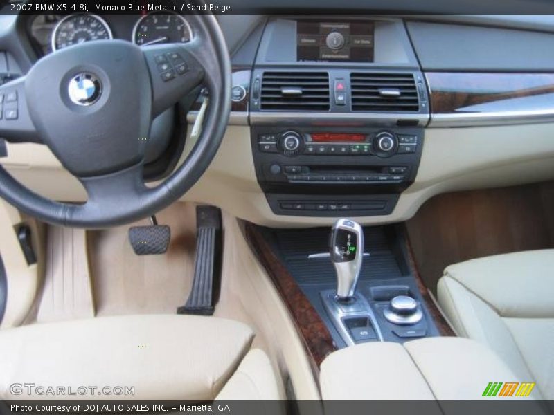 Monaco Blue Metallic / Sand Beige 2007 BMW X5 4.8i