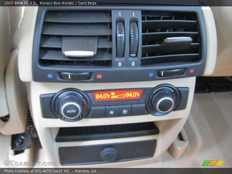 Monaco Blue Metallic / Sand Beige 2007 BMW X5 4.8i