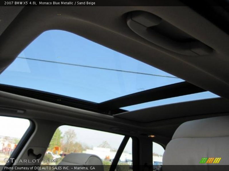 Monaco Blue Metallic / Sand Beige 2007 BMW X5 4.8i