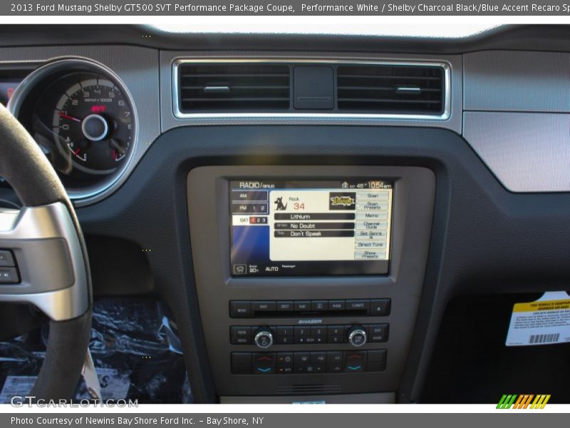 Controls of 2013 Mustang Shelby GT500 SVT Performance Package Coupe