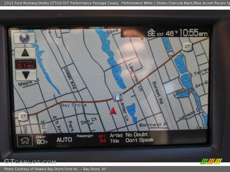 Navigation of 2013 Mustang Shelby GT500 SVT Performance Package Coupe