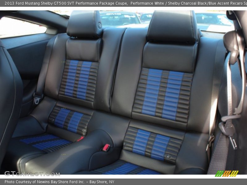 Rear Seat of 2013 Mustang Shelby GT500 SVT Performance Package Coupe