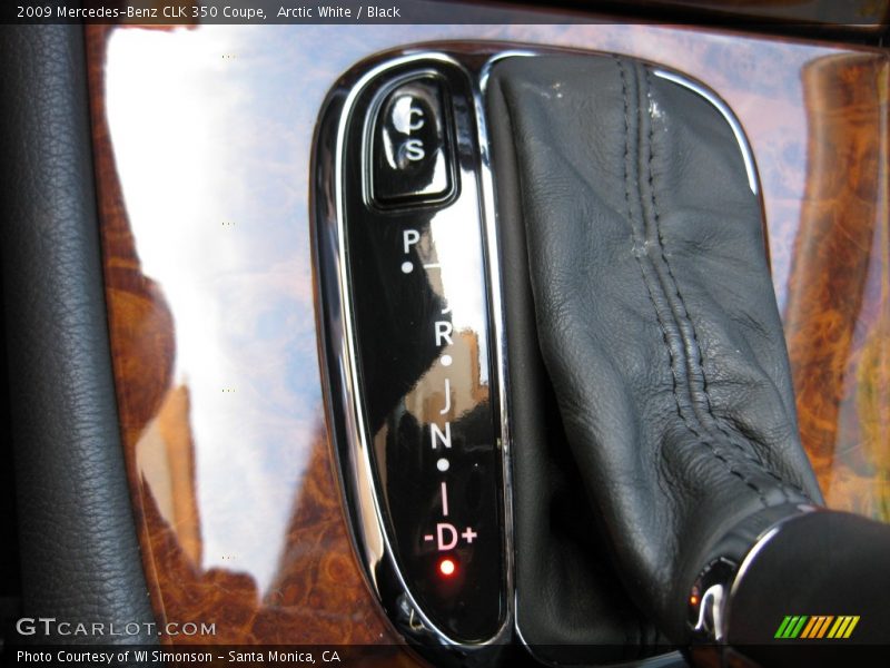 Arctic White / Black 2009 Mercedes-Benz CLK 350 Coupe