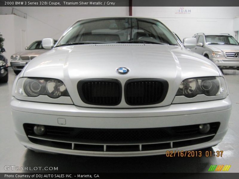 Titanium Silver Metallic / Grey 2000 BMW 3 Series 328i Coupe