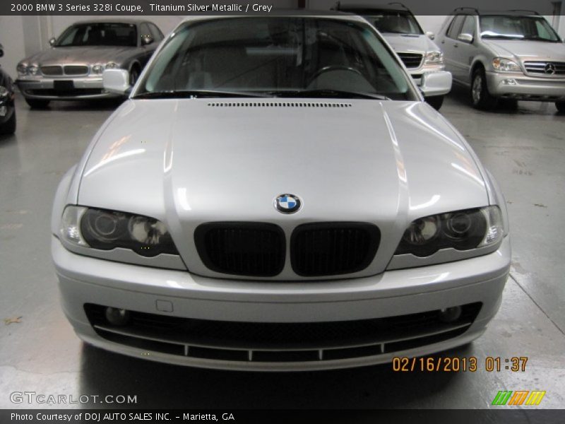 Titanium Silver Metallic / Grey 2000 BMW 3 Series 328i Coupe