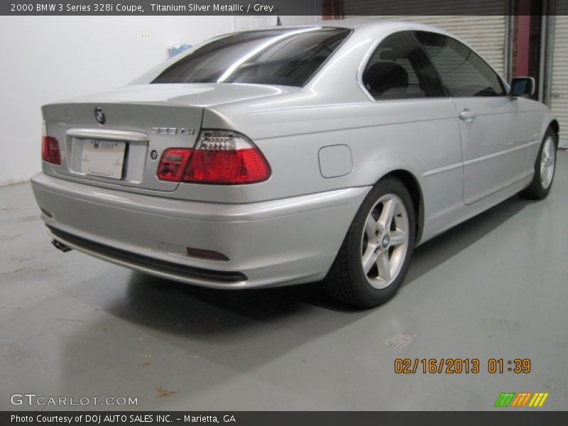 Titanium Silver Metallic / Grey 2000 BMW 3 Series 328i Coupe