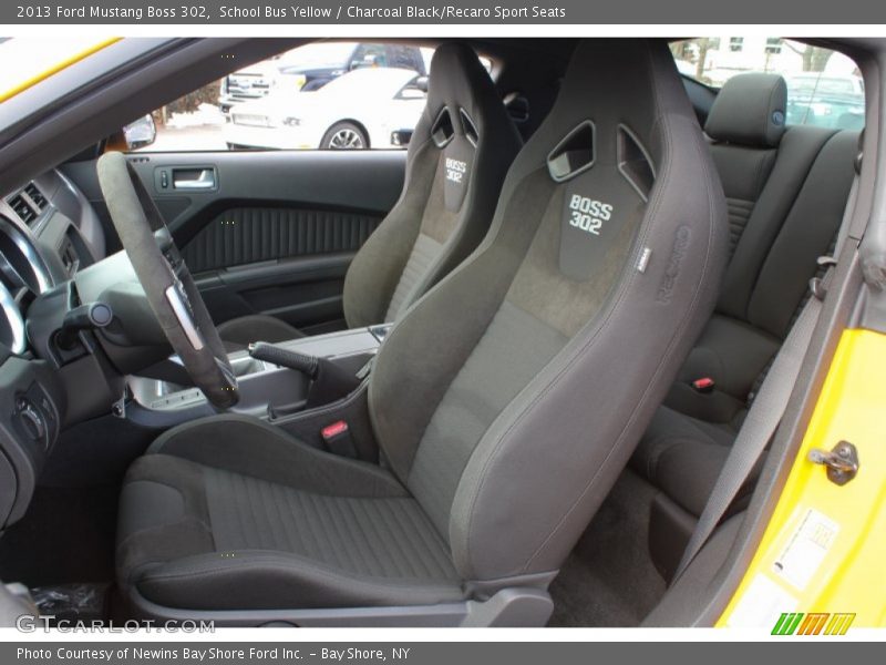Front Seat of 2013 Mustang Boss 302