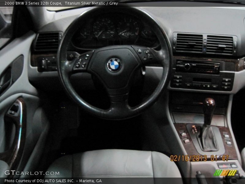 Titanium Silver Metallic / Grey 2000 BMW 3 Series 328i Coupe