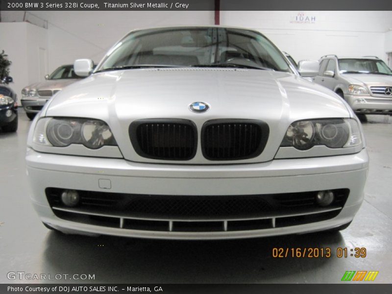 Titanium Silver Metallic / Grey 2000 BMW 3 Series 328i Coupe