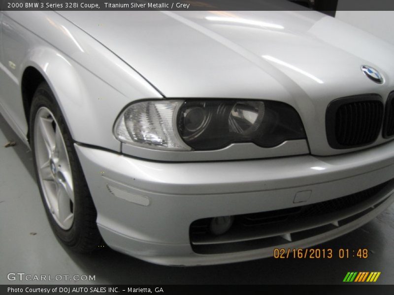 Titanium Silver Metallic / Grey 2000 BMW 3 Series 328i Coupe