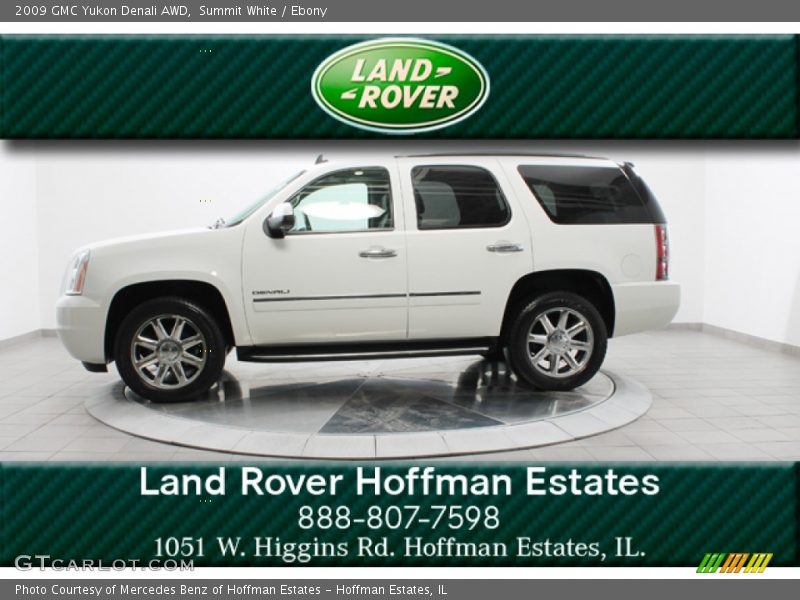 Summit White / Ebony 2009 GMC Yukon Denali AWD