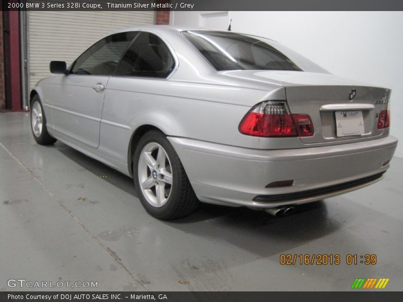 Titanium Silver Metallic / Grey 2000 BMW 3 Series 328i Coupe