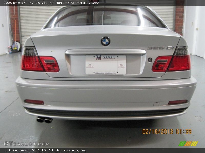 Titanium Silver Metallic / Grey 2000 BMW 3 Series 328i Coupe